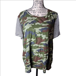 True Craft Camo Top Womens 1X Short Sleeve